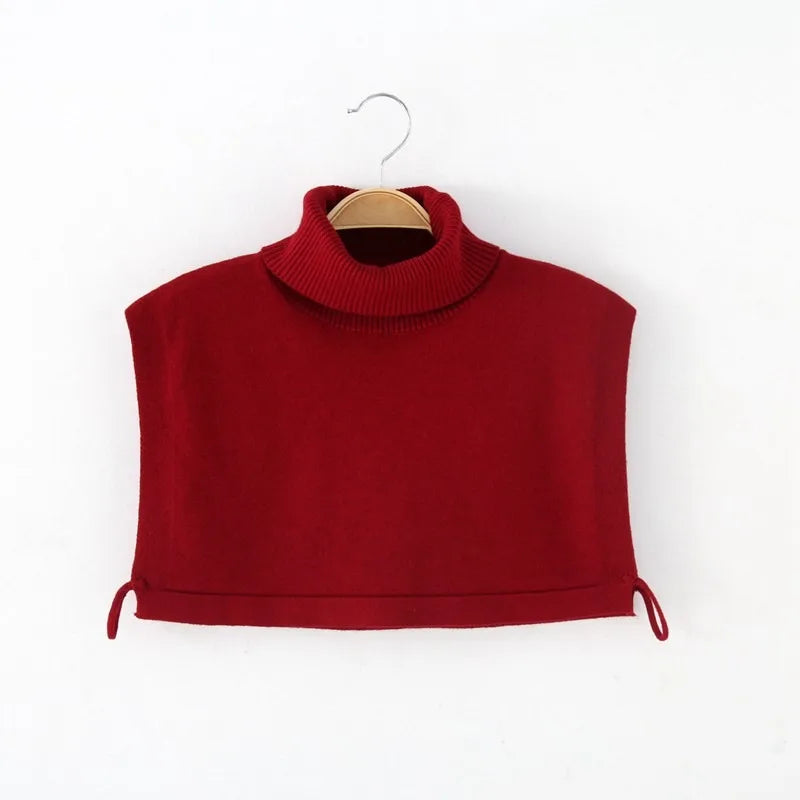 Wool Blend Highneck Collar Warmer