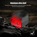 Waterproof Mini Bike Lamp Front Light White Taillight Red