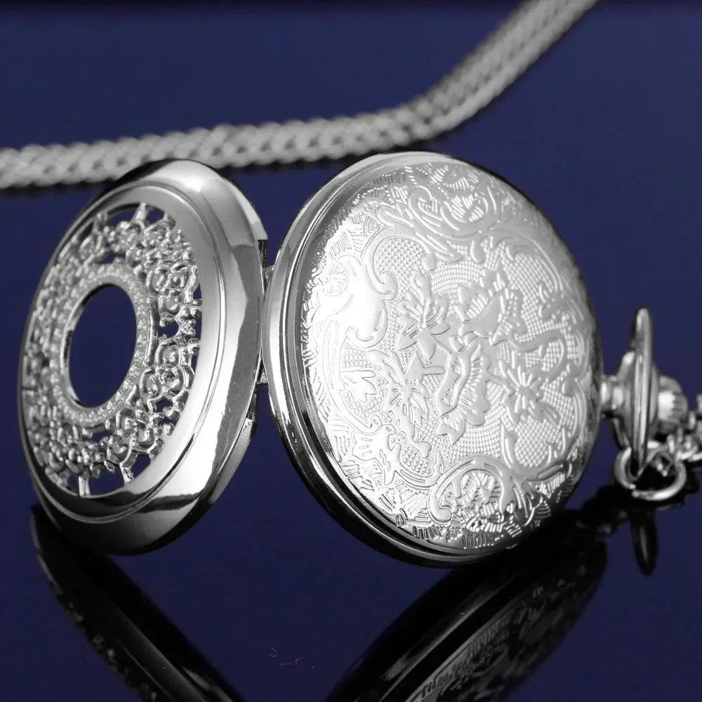Elegant Vintage Starry Sky Pocket Watch Necklace Gift