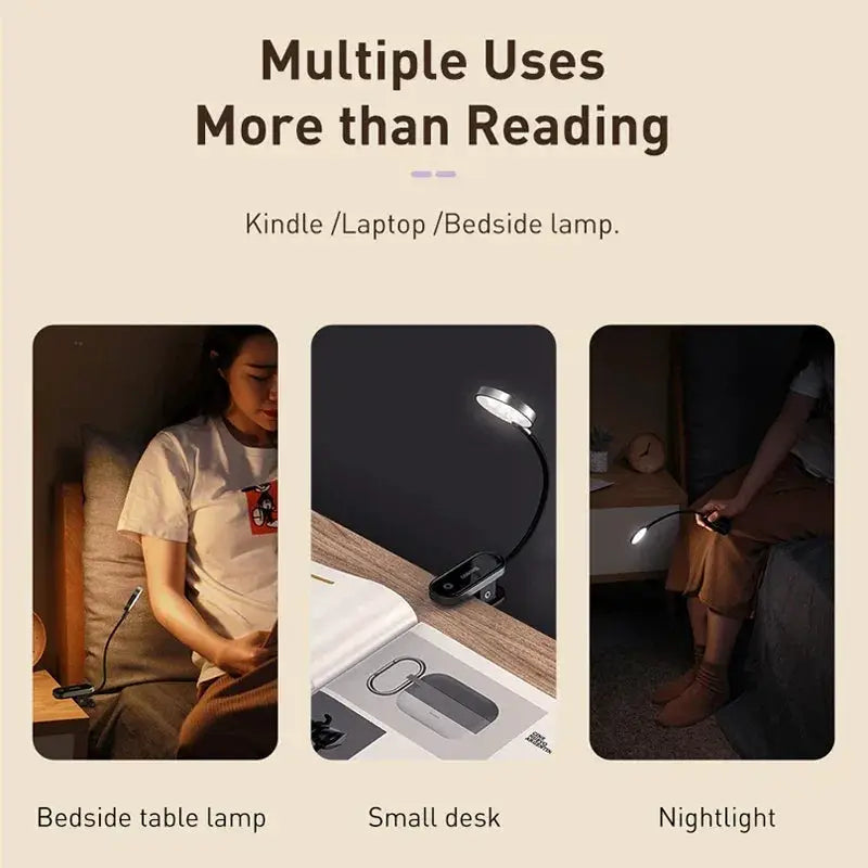 Baseus Clip Table Lamp Stepless Dimmable Wireless LED Light
