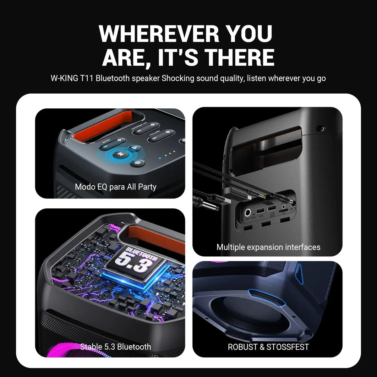 W King Portable Bluetooth Speaker — product image 6