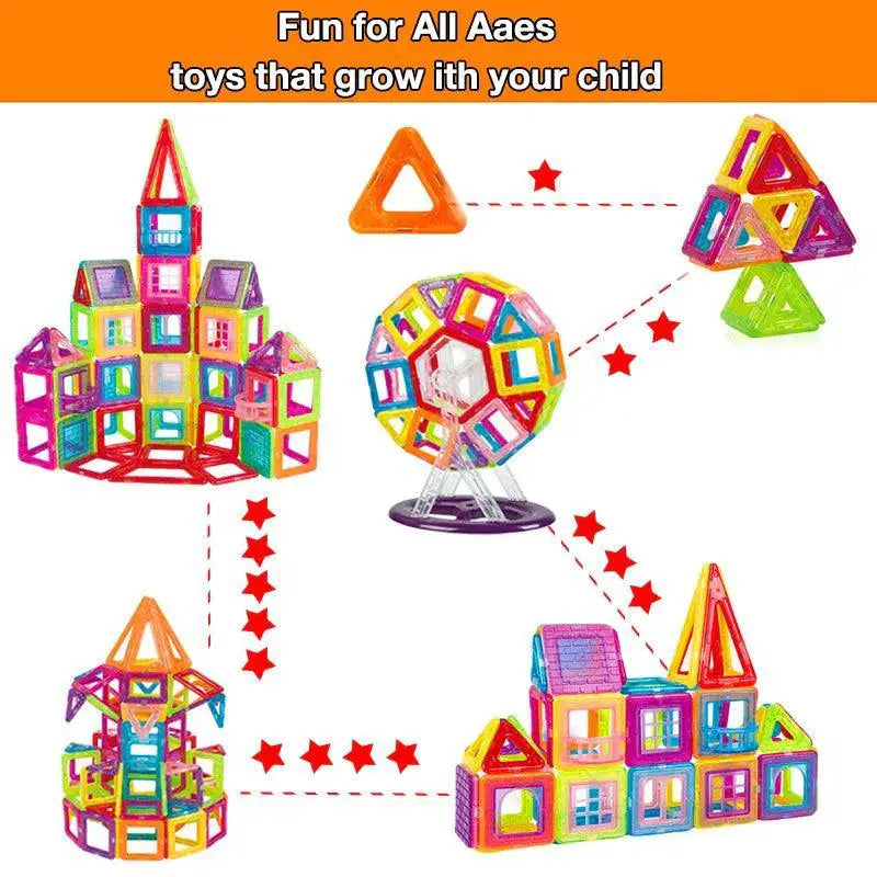Magnetic Building Blocks Creative Construction Set for Kids