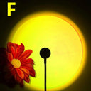 USB Sunset Lamp LED Rainbow Neon Night Light Projector