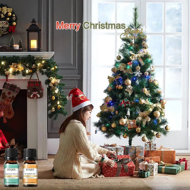 EUQEE Holiday Essential Oil Gift Set Scents for Diffusers