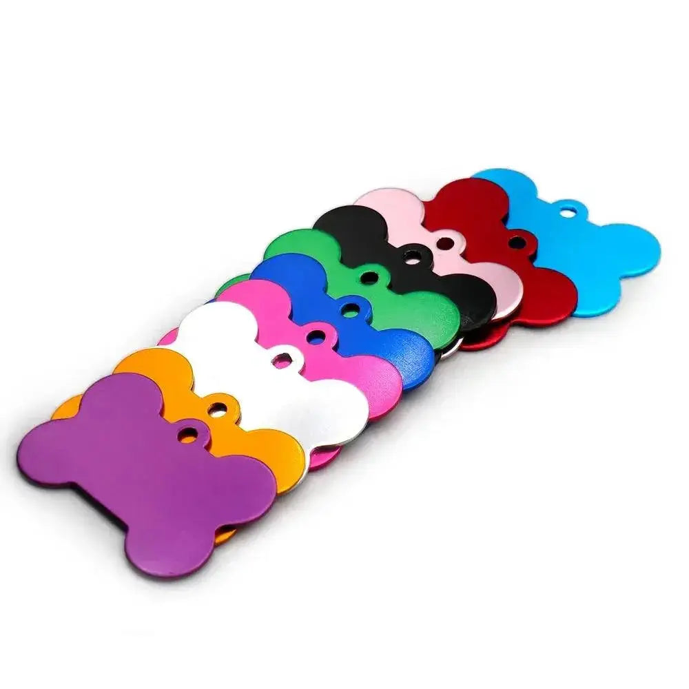 Bone Dog ID Tag Collars Personalized Aluminum Pet Tags