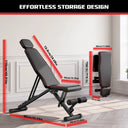 Multifunctional Foldable Fitness Bench, Adjustable Weight