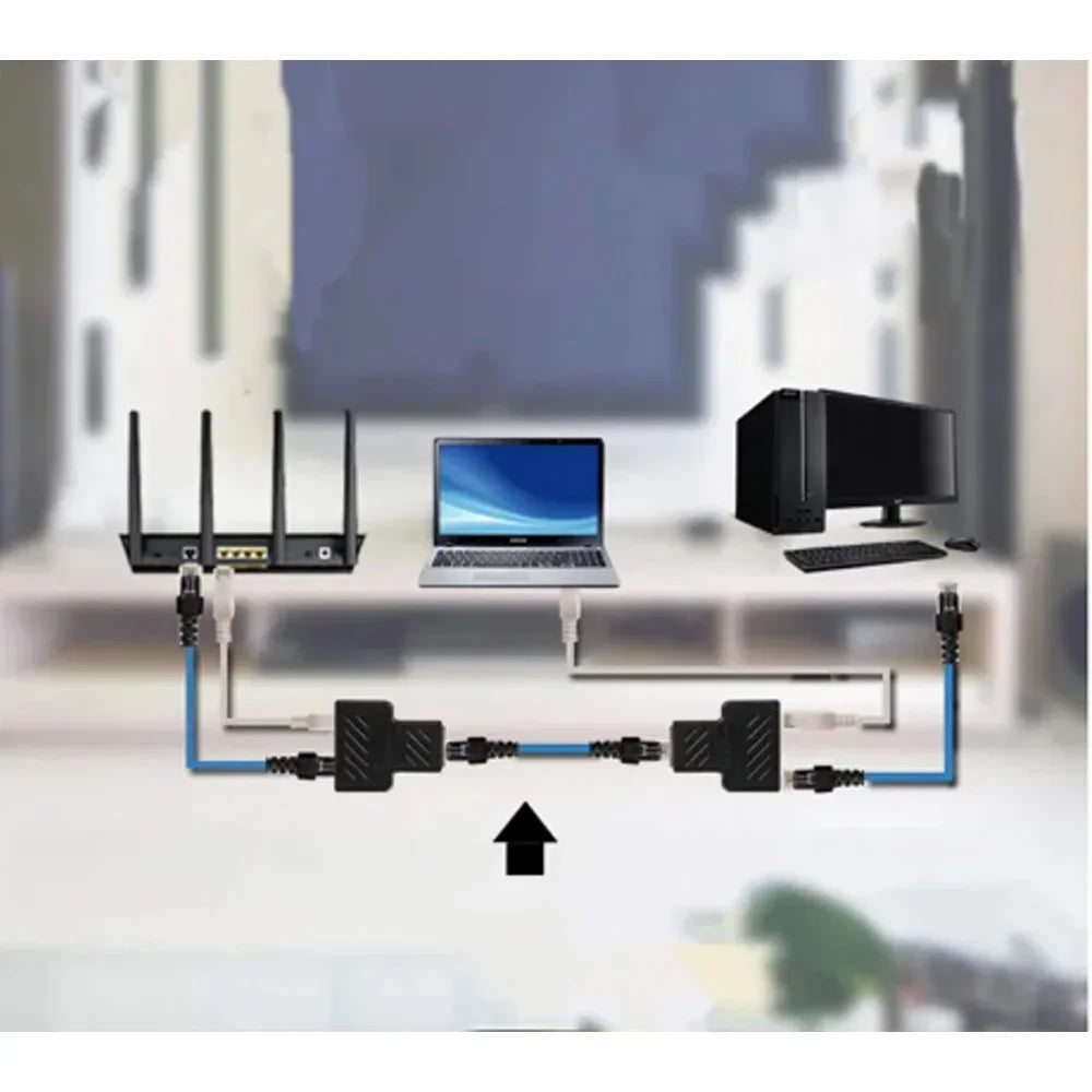 One Two Adapter Ethernet Cable