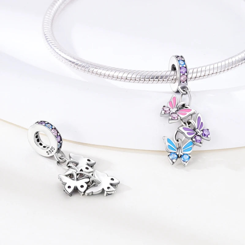 Charm Pendant Beads Sparkling Pav