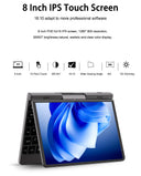 Crelander P8 8 Inch Mini Laptop Touchscreen 360 Degree Rotating Intel N100 WiFi6