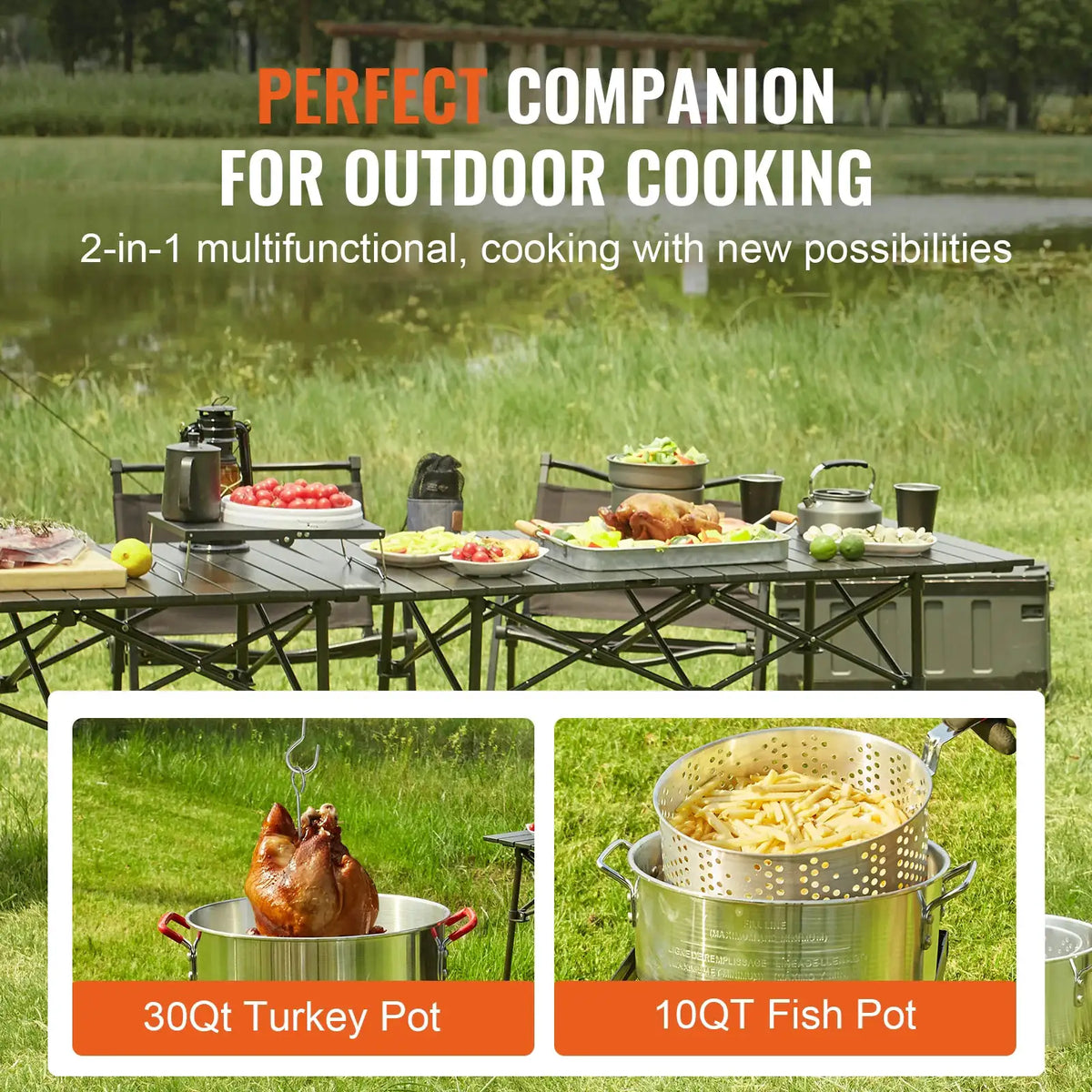 SucceBuy Gas One Turkey Fryer Propane Burner Complete Kit Qt. — product view 6