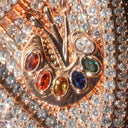 Iced Shield Cz Pendant House