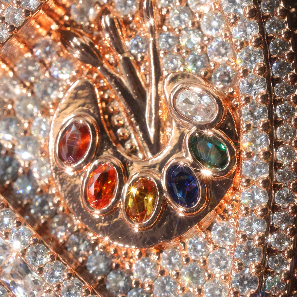 Iced Shield Cz Pendant House