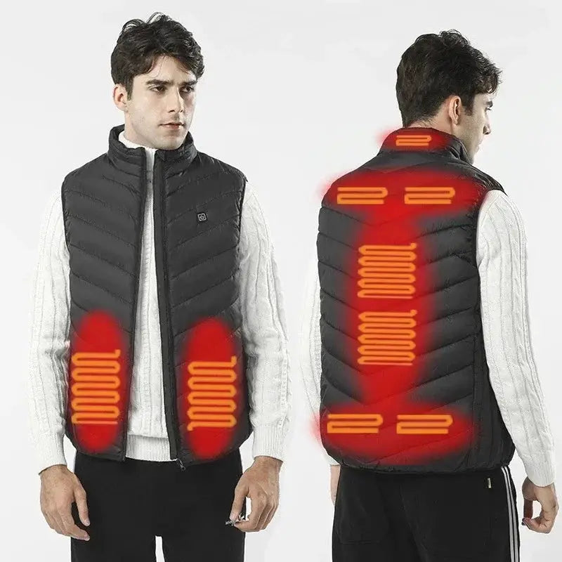 17 Heated Vest Jacket for Men Women Winter Warmth Fashion