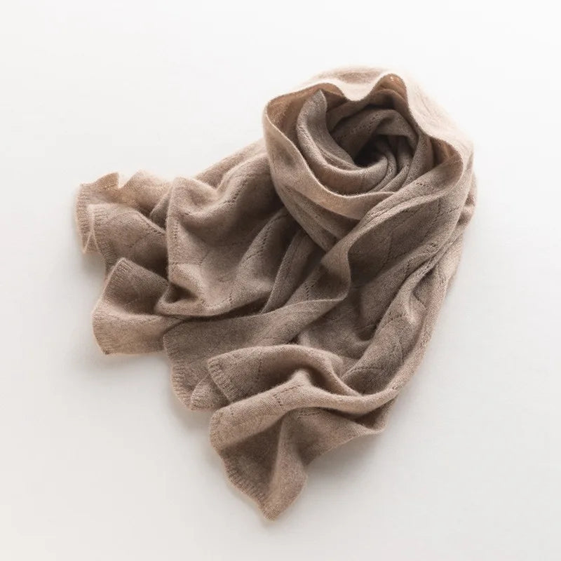 Cutout Knit Winter Scarf