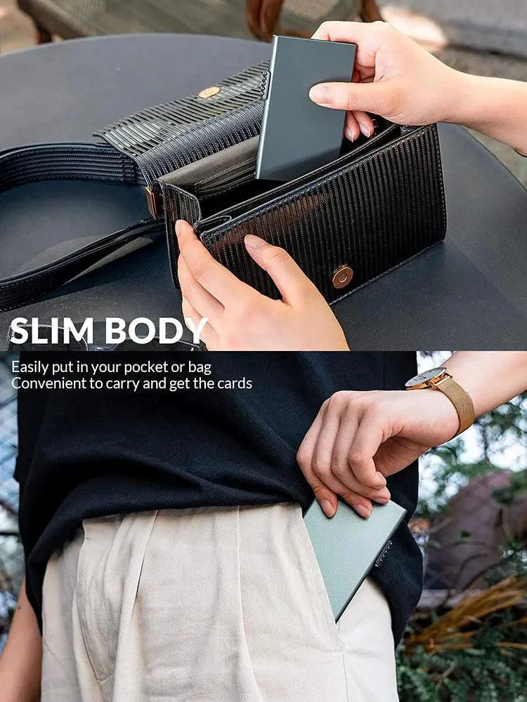 Card Holder Wallet Minimalist Slim RFID Blocking Wallet