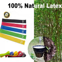 5-Piece Colorful TPE Resistance Bands Set for Home Fitness