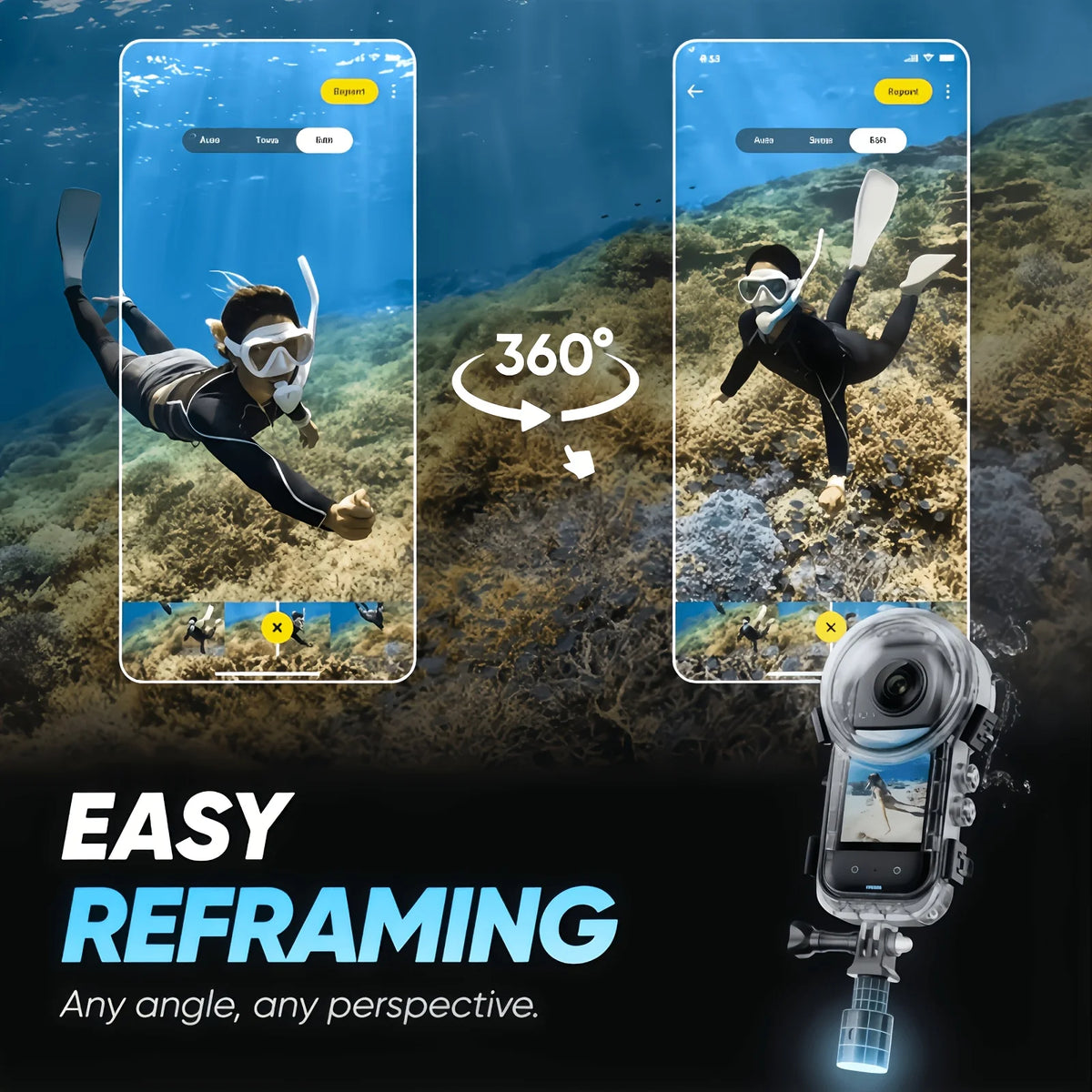 X4 Insta360 Camera Diving Case