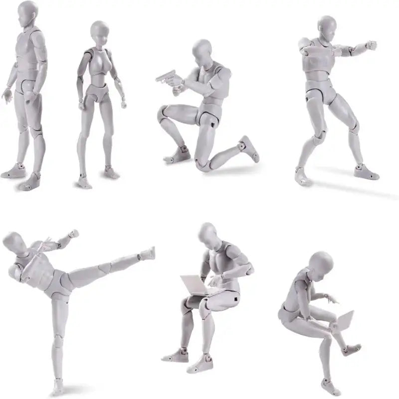 Sketch Draw Figurines Male Female Movable Body Kun Body Chan Joint Pain Anime Figure Shf Action Figure Toy Model Draw Mannequin