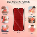 Powerful 210 LED Red Infrared Light Therapy Pad 660nm 850nm For Face And Body