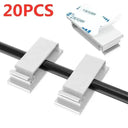 Adhesive Wire Organizer Cable Holder Cord Management Harness Clamp Clip For Home PC Power USB Cable Wiring Desktop Cord Manager