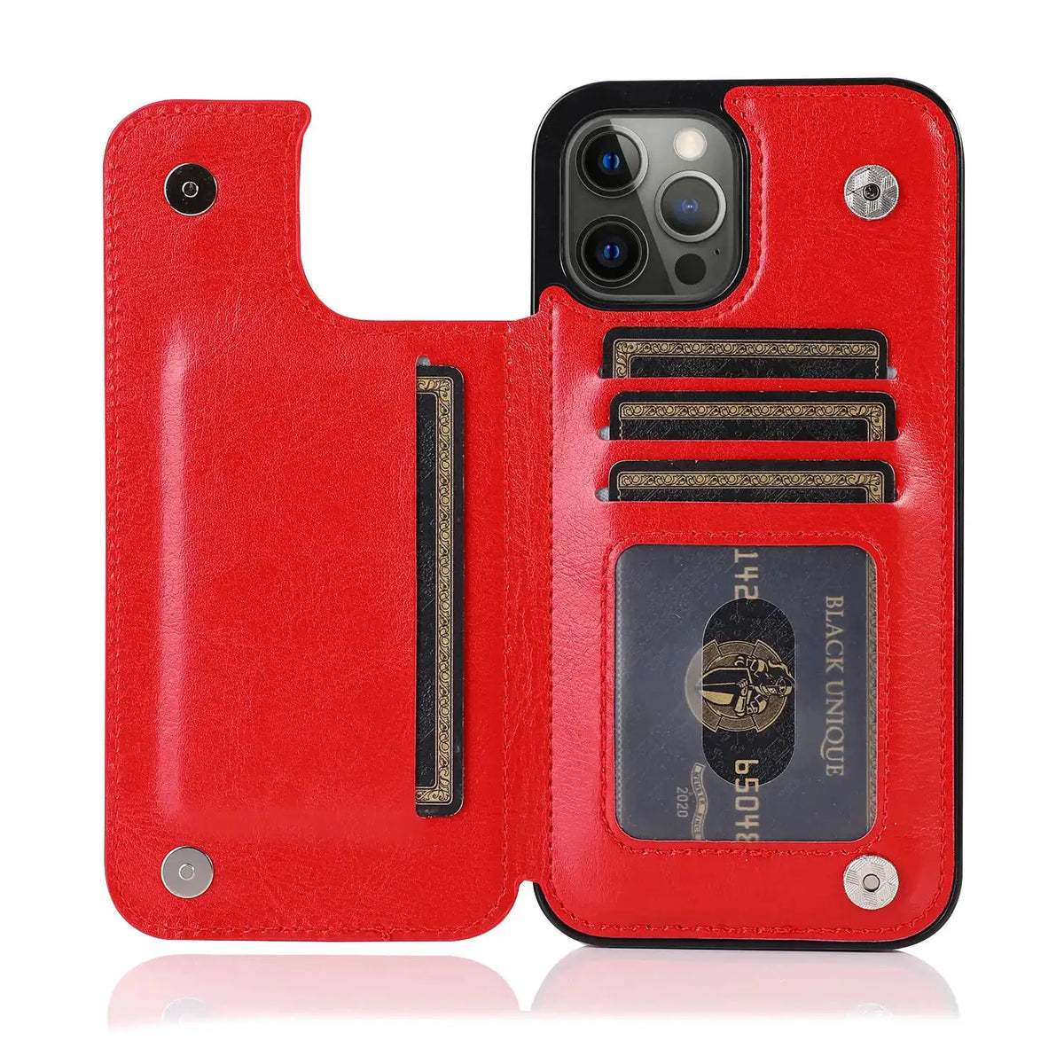 Double Buckle Leather Case for iPhone Pro Max Plus — product view 10