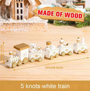 Charming Wooden And Plastic Christmas Train Ornament