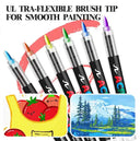 Acrylic Brush Marker Set Colors