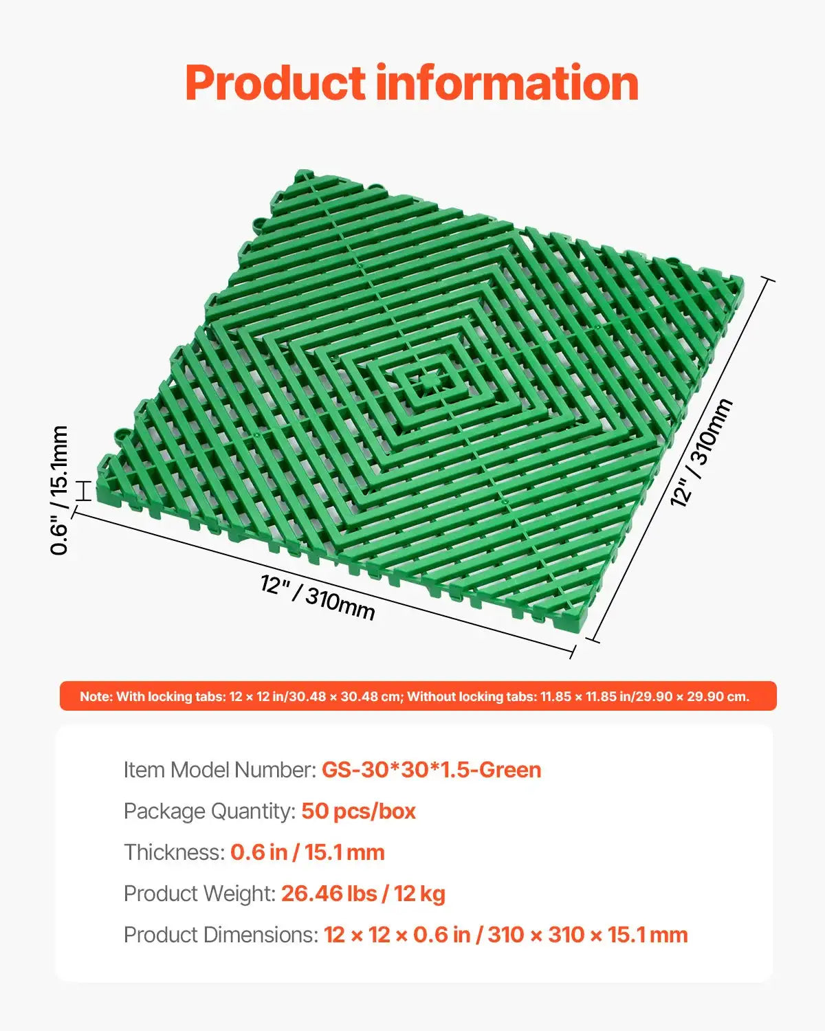 Interlocking Drainage Floor Tiles — product image 11