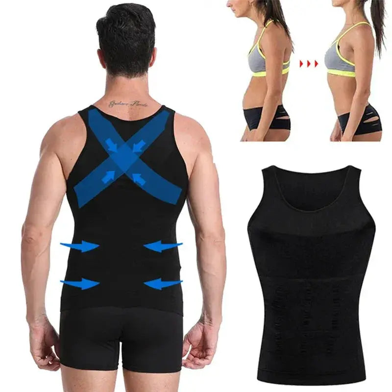 Men's Compression Shapewear Vest for Tummy Control - OurLum.com