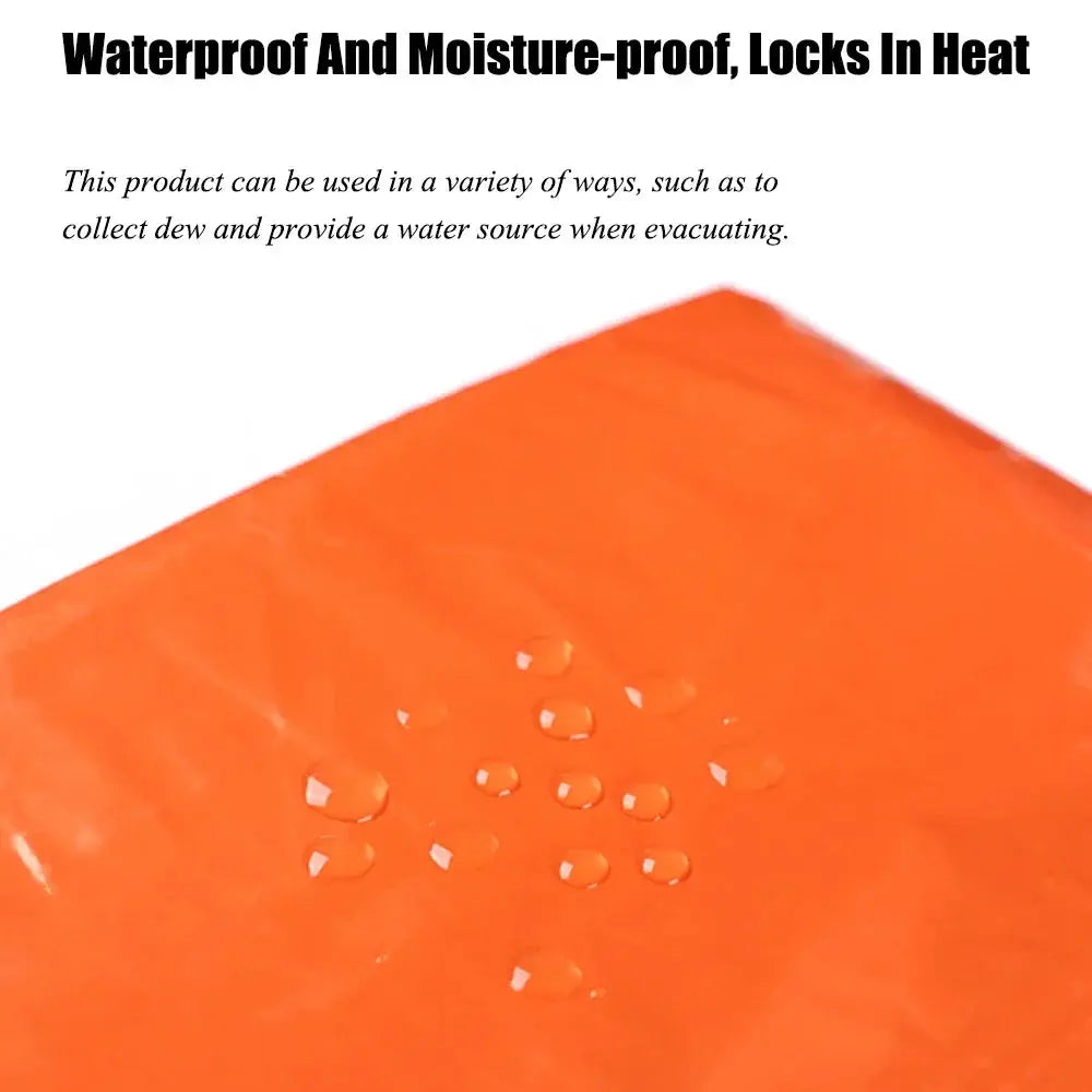 Emergency Sleeping Bag Reusable Warm Survival Blanket