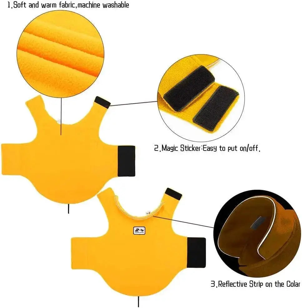 Reflective Winter Dog Jacket for Small and Large Dogs Warmth