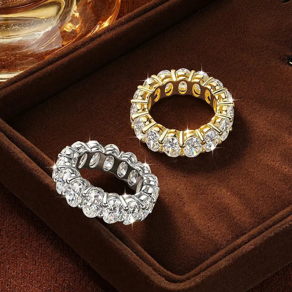 Oval Moissanite Eternity Ring — product image 4