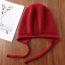 Wool Laceup Earflap Knit Hat