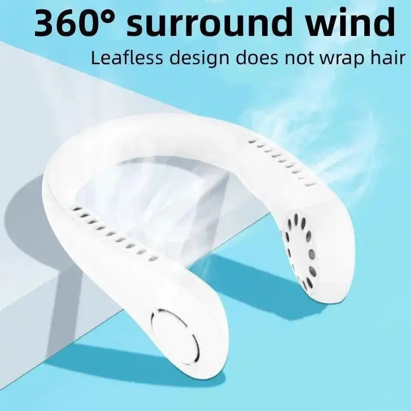 Bladeless Neck Fan Experience Cool Safe Portable Airflow
