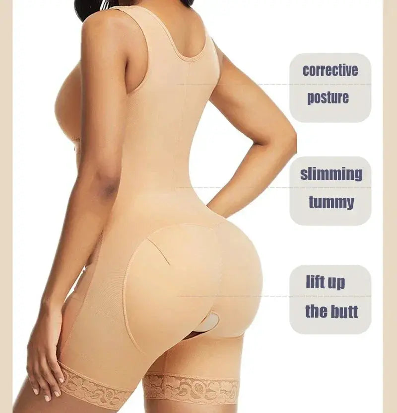 AfruliA High Compression Bodysuit Shapewear Tummy Control