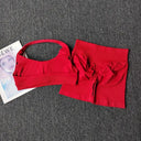 Peach High Waist Yoga Set Hip Lift Wicking