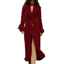 Thick Waist Cinched Winter Coat