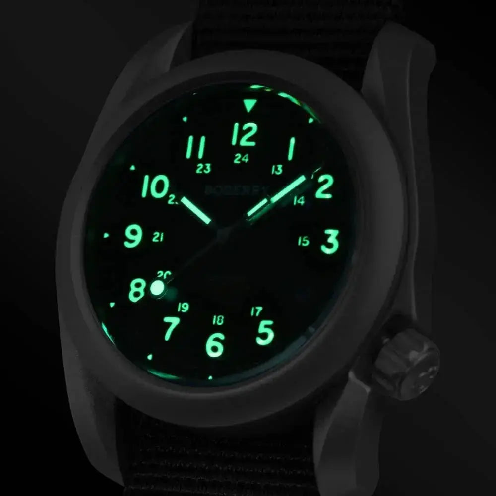 Titanium Dive Watch Sapphire Crystal Nautical Engraved