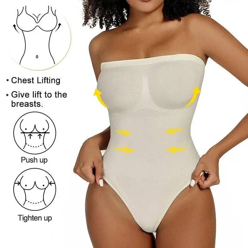 Seamless Tummy Control Bodysuit Shapewear Corset for Women