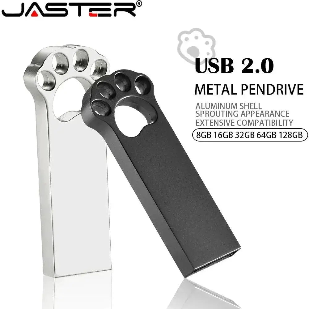 Metal Cat Claw USB Flash Drive Key Chain Pen Drive