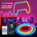 RGBIC Neon LED Strip Lights With Bluetooth App Control And Music Sync Waterproof