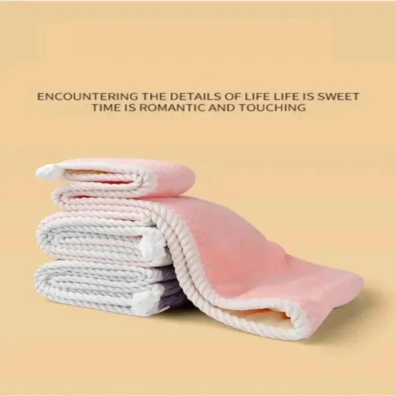Double Thick Dry Hair Towel Dual Sides Cap For Hair Drying