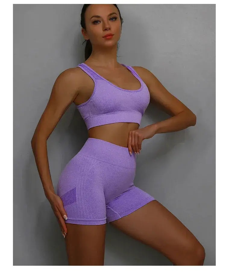 Women High Waisted Yoga Shorts Butt Lifting Tummy Control