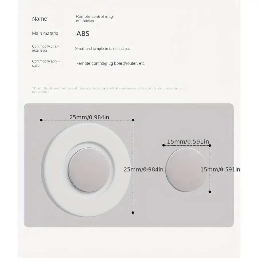 Magnetic Remote Control Holder Wall Mount Adhesive Remote Control Holder Strong Hold Tv Remote Holder for Home Office