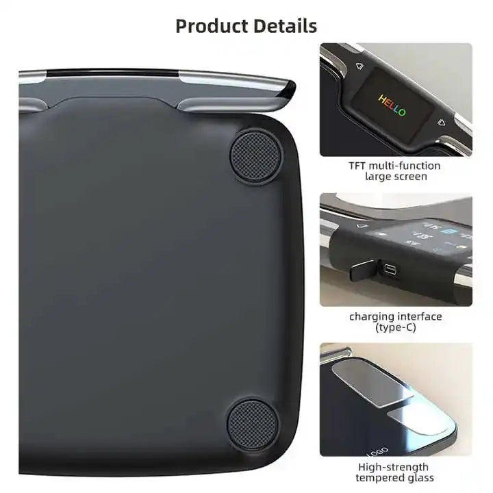 Smart Body Fat Scale 8-Electrode Body Composition Analyzer with Hand & Foot Electrodes for Segmental Muscle Fat Analysis