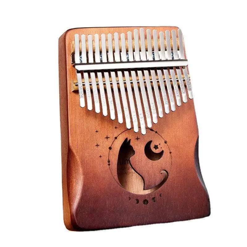 17 Keys Kalimba Gradient Color Thumb Piano Mahogany