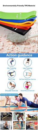 5-Piece Portable Resistance Bands Set for Gym and Yoga