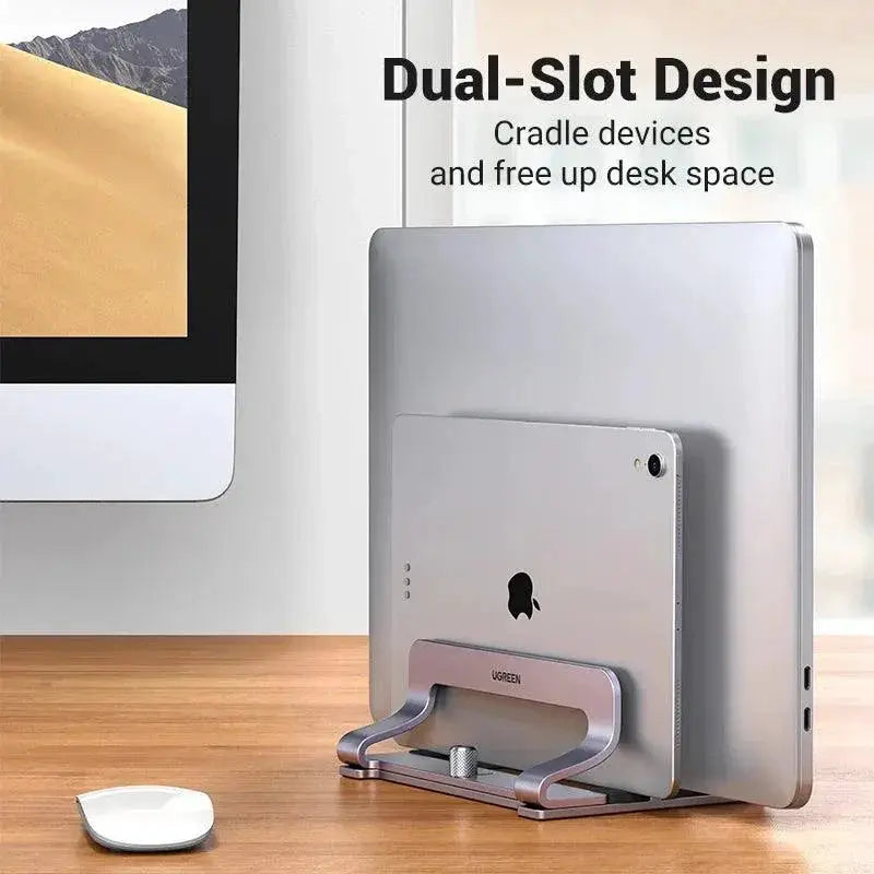 Vertical Aluminum Laptop Stand For Efficient Cooling