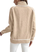 High Neck Elegant Pullover Sweater