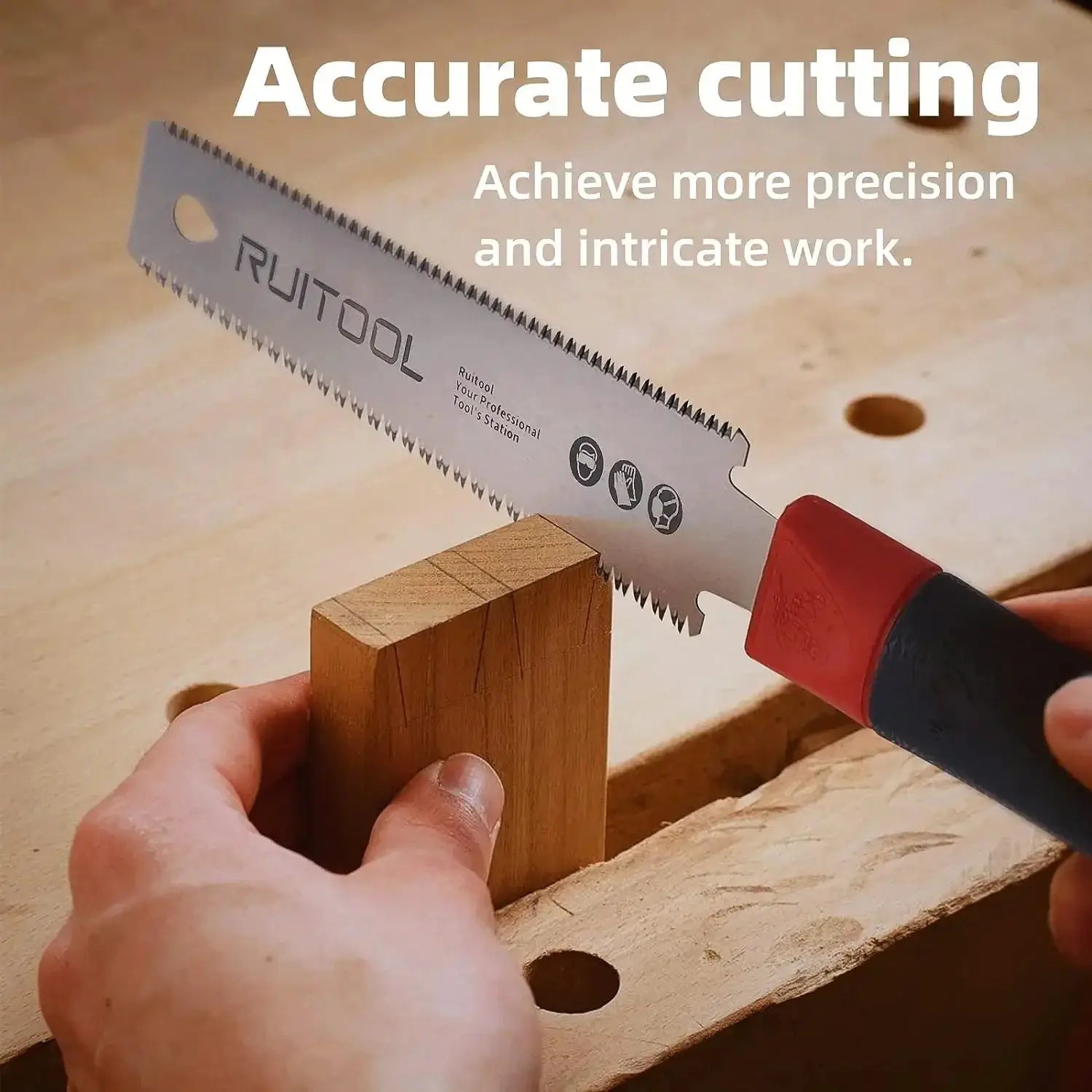 Japanese Pull Saw 3 Edge Teeth SK5 Flexible Blade Precision